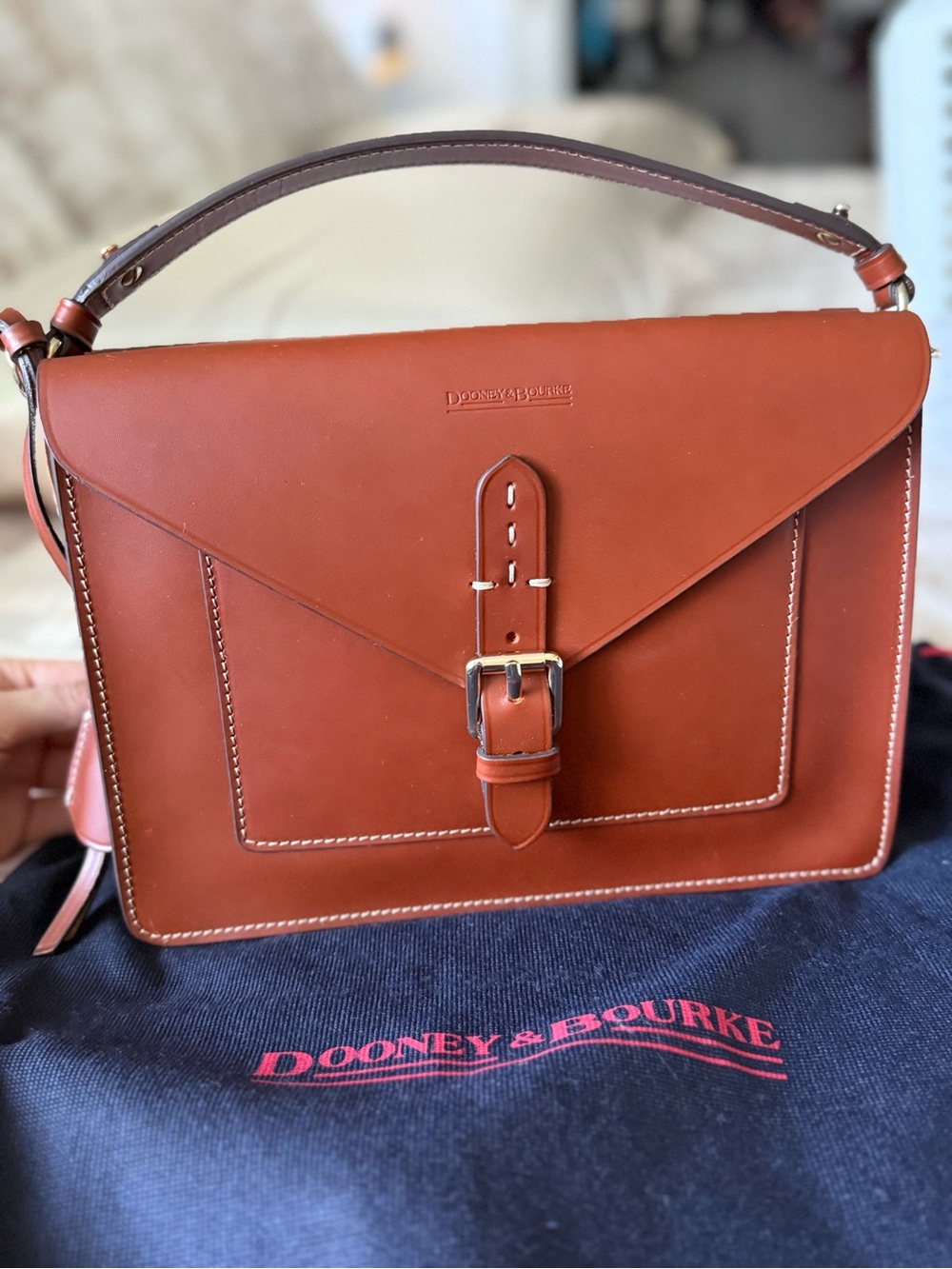 Dooney & Bourke Saddle Alto Leather women Crossbody Bag - Saddle